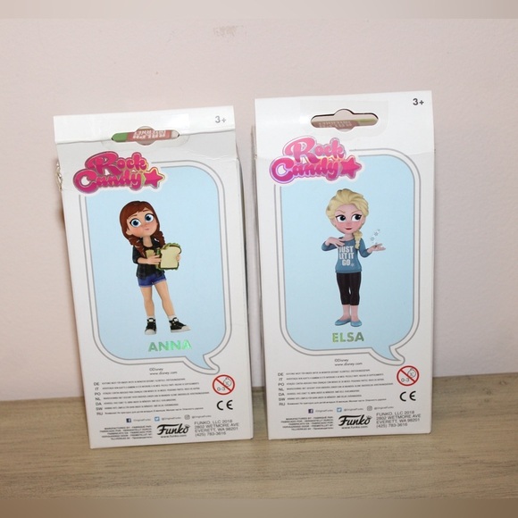 Rock Candy Funko Ralph Breaks The Internet Set of 2 Frozen Anna Elsa Collectible - Picture 4 of 6
